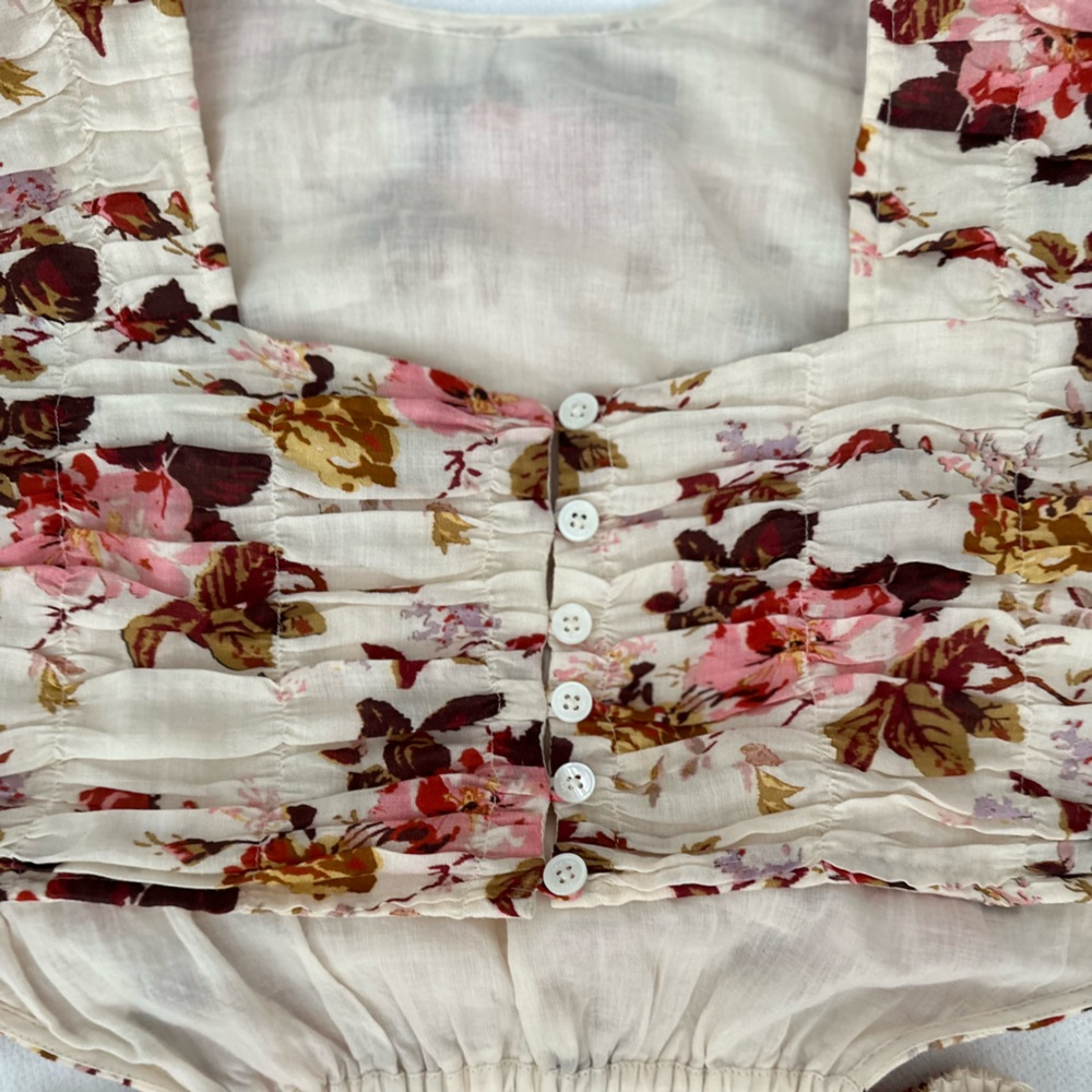 NWT Sea New York Puff Sleeve Smocked Dress - Picture 9 of 9